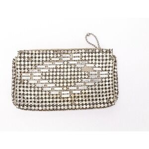 Mid-Century Rhinestone Clutch Purse Evening Bag Parts Repair
